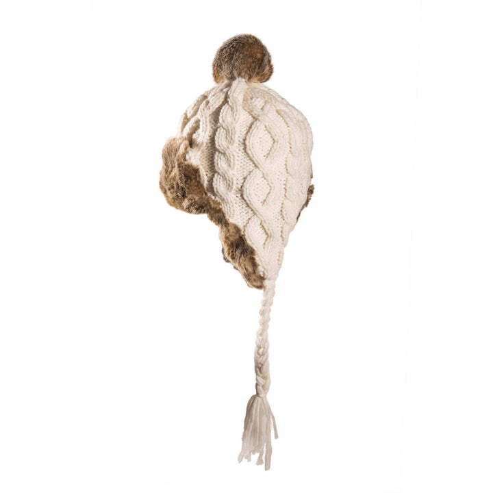Aran Cable Trapper Hat Aran Cable Trapper Hat | Chunky Knit Design | Faux Fur Lined