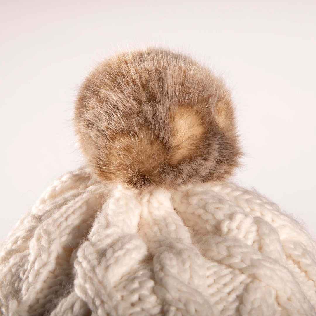 Aran Cable Trapper Hat Aran Cable Trapper Hat | Chunky Knit Design | Faux Fur Lined