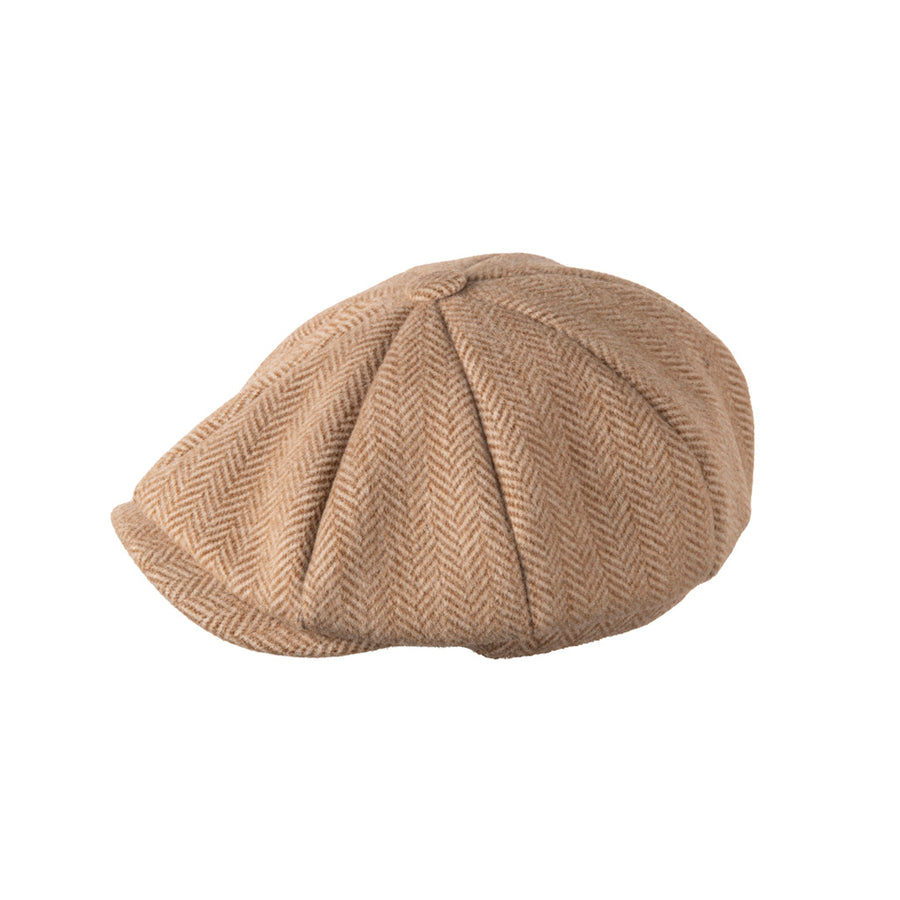 Carlyle Felt Newsboy Cap | Modern Peaky Panel Shape