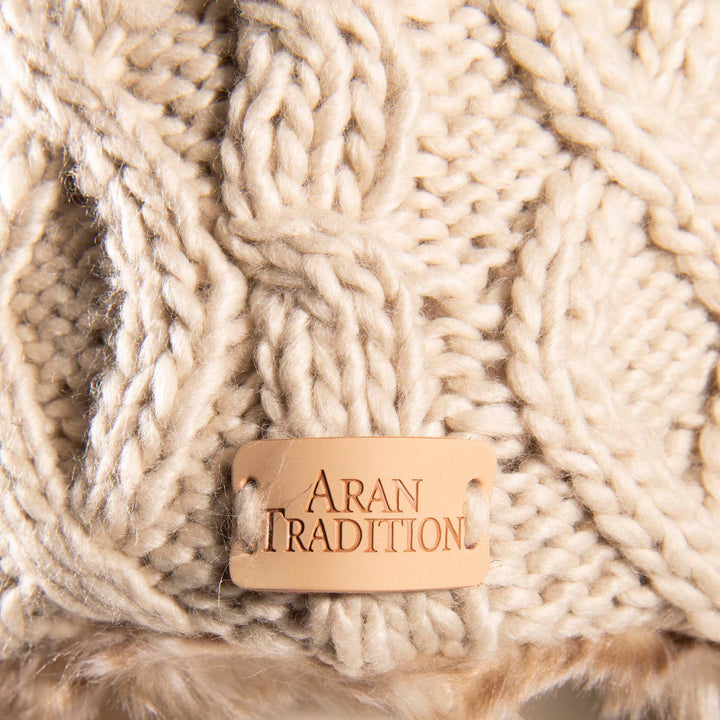 Aran Cable Trapper Hat Aran Cable Trapper Hat | Chunky Knit Design | Faux Fur Lined