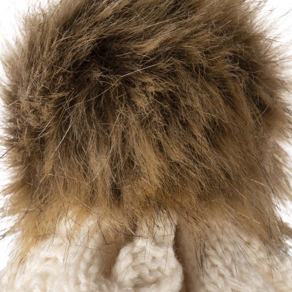 Aran Diamond Cable Ireland Pom Pom Hat Aran Diamond Cable IRELAND Pom Pom Hat | Soft Microfleece Lining