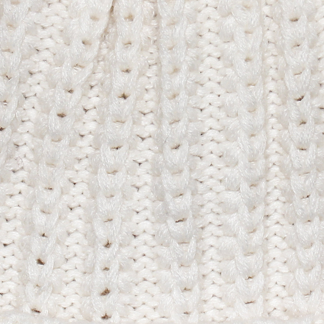 Fisherman Stitch Pom Pom Hat Stay Cozy & Stylish with Fisherman Stitch Pom Pom Hat