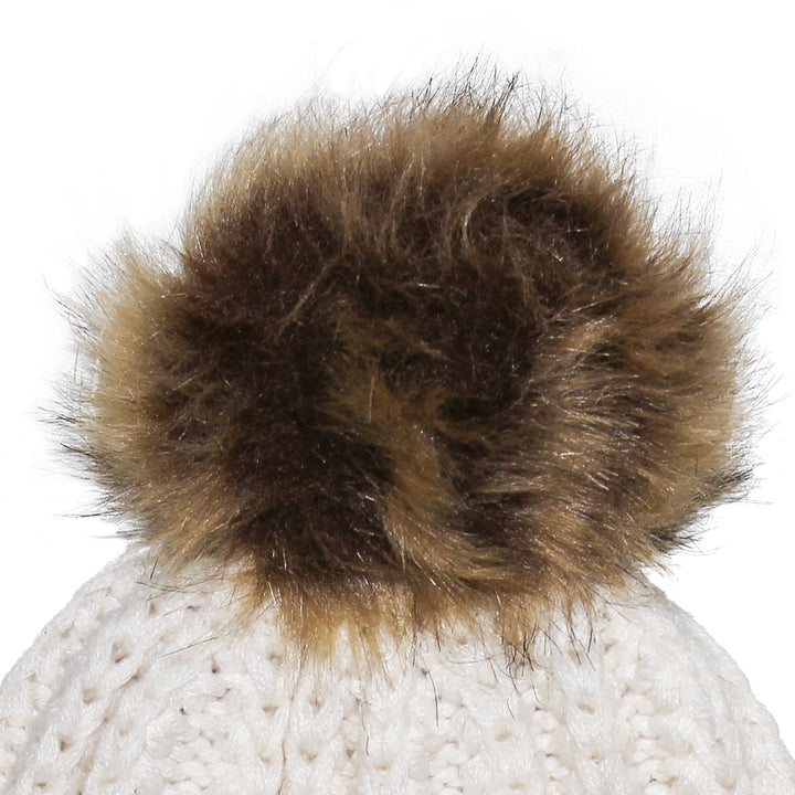 Fisherman Stitch Pom Pom Hat Stay Cozy & Stylish with Fisherman Stitch Pom Pom Hat