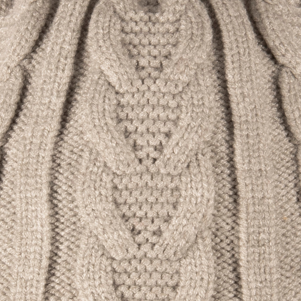 Shop Fine Cable Lined Pom Pom Hat | Premium Acrylic Knit