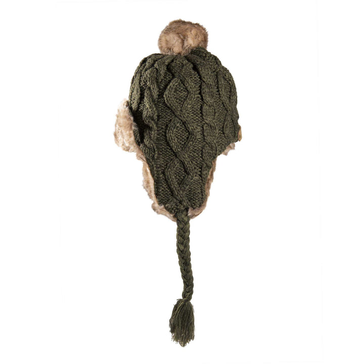 Aran Cable Trapper Hat Aran Cable Trapper Hat | Chunky Knit Design | Faux Fur Lined