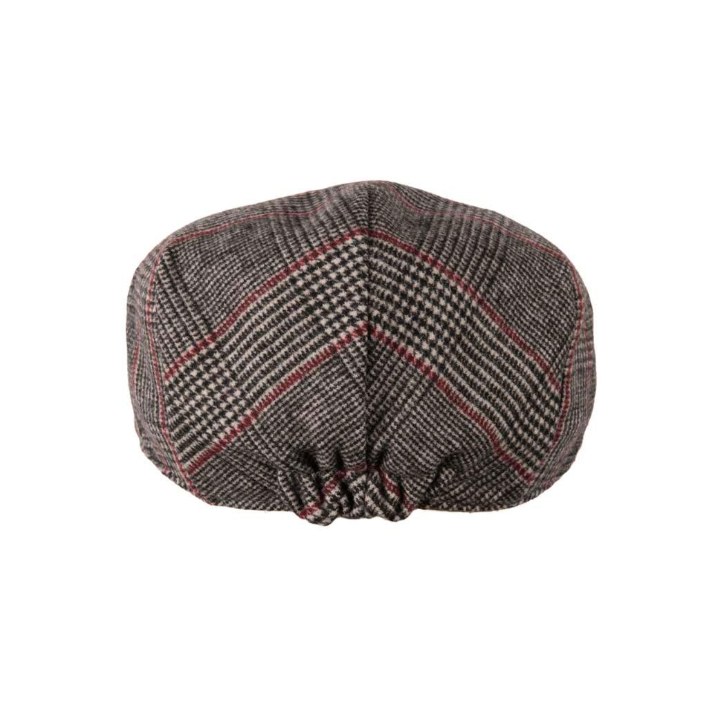Arthur Tweed Flat Cap - Unisex, Elasticated Back, Wool Mix Fabric