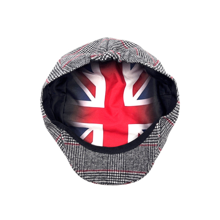 Arthur Tweed Flat Cap - Unisex, Elasticated Back, Wool Mix Fabric