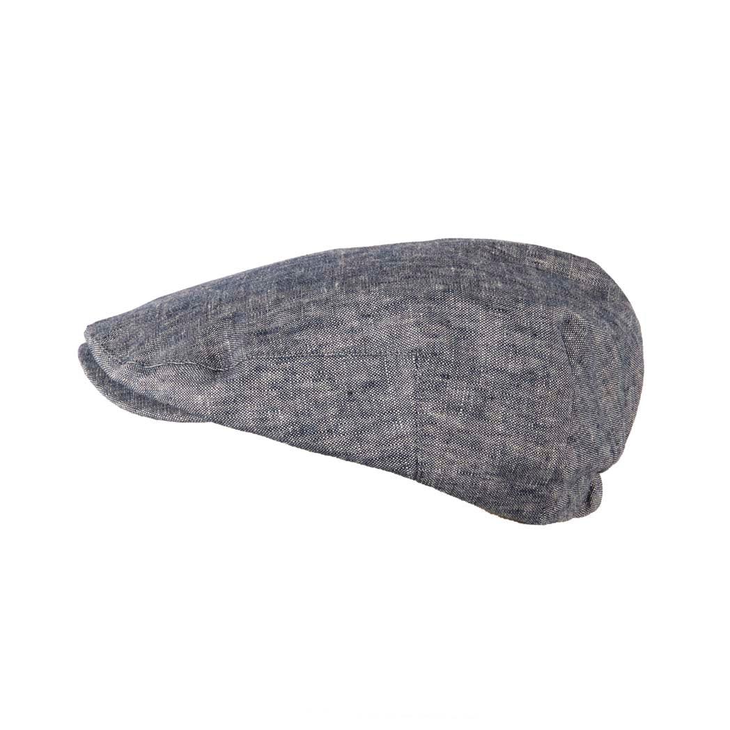 Classic Linen Flat Cap - Arthur Style at Heritage Traditions