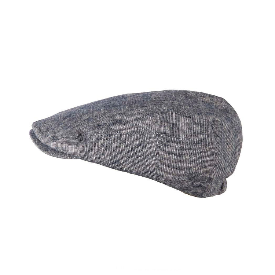 Classic Linen Flat Cap - Arthur Style at Heritage Traditions