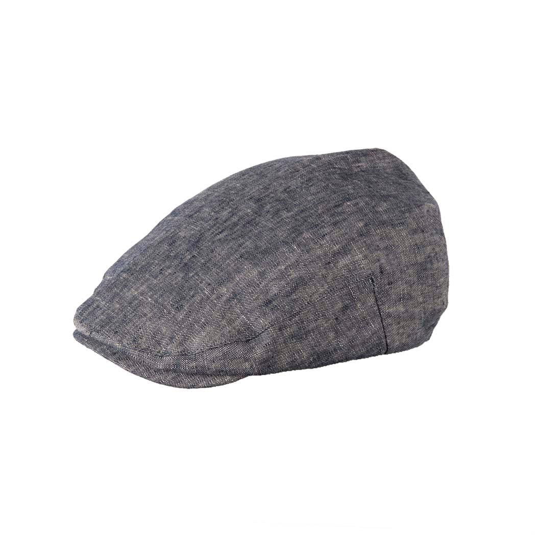 Classic Linen Flat Cap - Arthur Style at Heritage Traditions