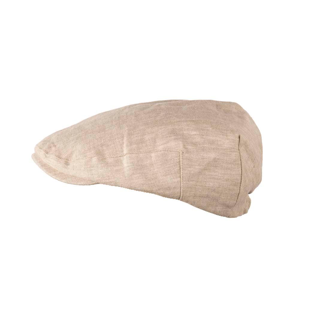 Classic Linen Flat Cap - Arthur Style at Heritage Traditions