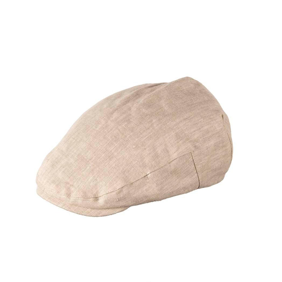 Classic Linen Flat Cap - Arthur Style at Heritage Traditions