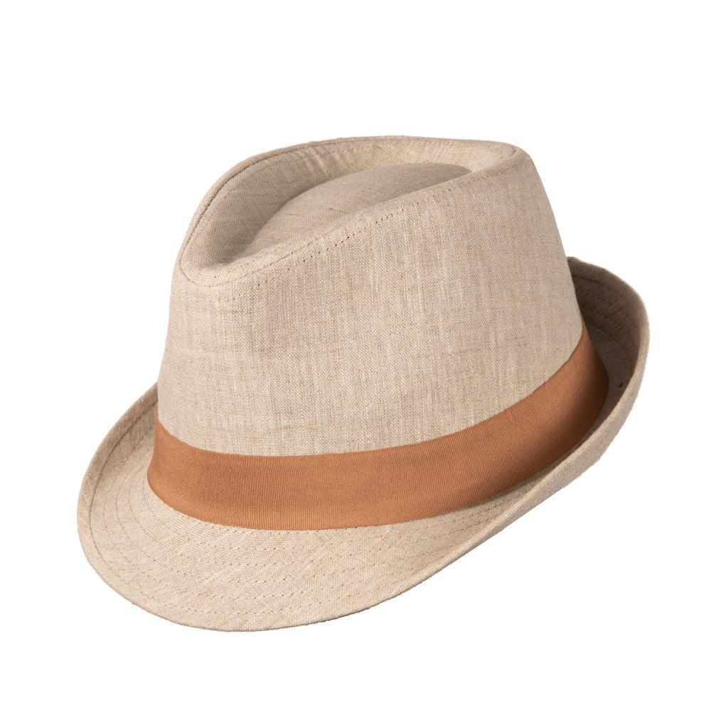 Shop the Stylish Elwood Linen Trilby Hat | Lightweight and Timeless