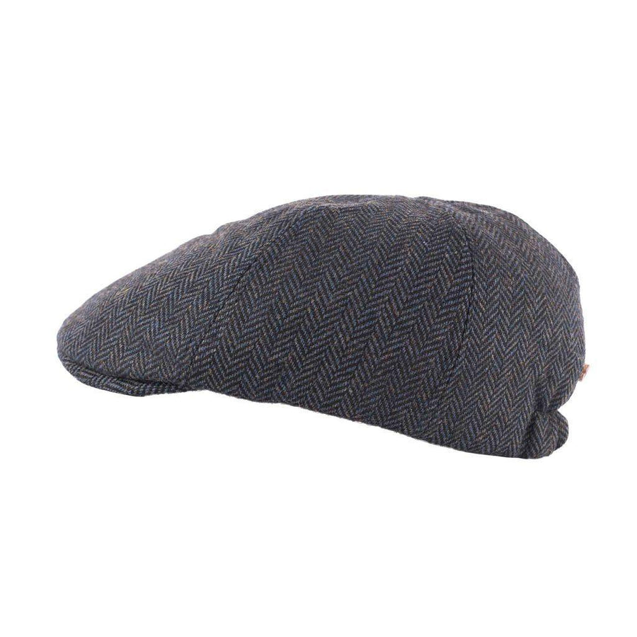 Heritage Traditions Herringbone Tweed Panel Flat Cap