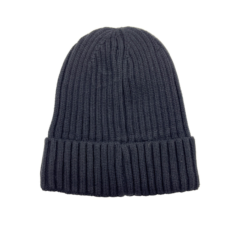 Ribbed Beanie Hat - Luxury Viscose Yarn and Microfleece Lining