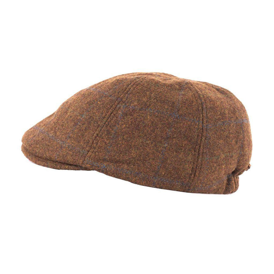 Heritage Traditions Herringbone Tweed Panel Flat Cap