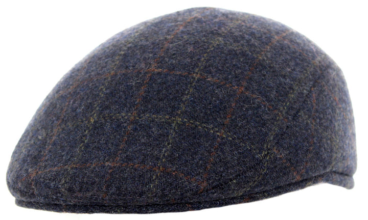 Tweed Ear Flat Cap - Padded Flat Cap with Internal Ear Flaps