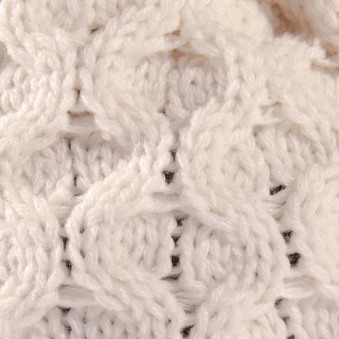 Aran Cable Knit Beanie Hat Aran Cable Knit Beanie Hat | Traditional Honeycomb Design