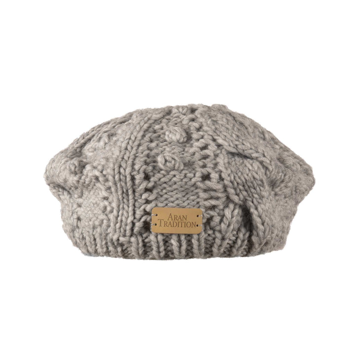 Aran Lace Cable Beret Hat Aran Lace Cable Beret Hat | Chunky Cable Lace Knit