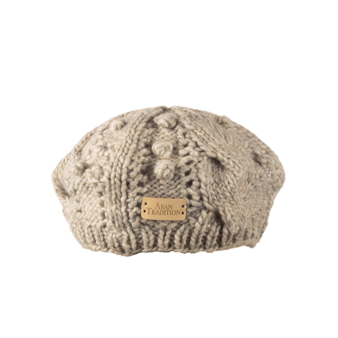 Aran Lace Cable Beret Hat Aran Lace Cable Beret Hat | Chunky Cable Lace Knit