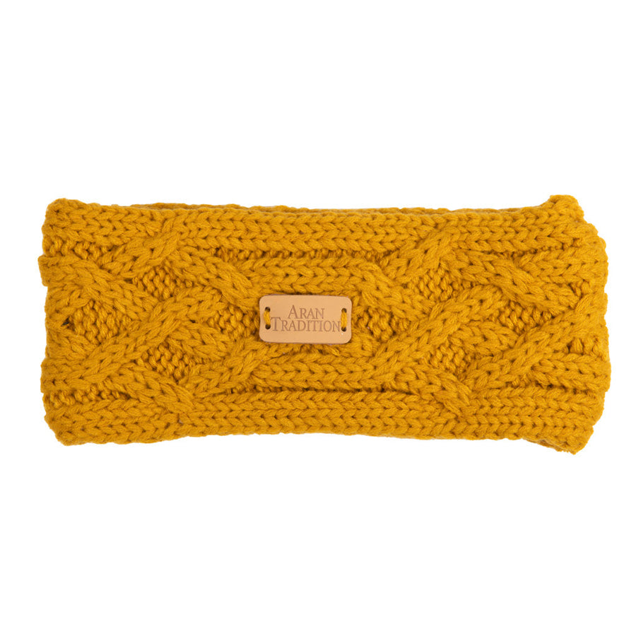 Aran Cable Knit Headband Stay Warm & Stylish with Aran Cable Knit Headband
