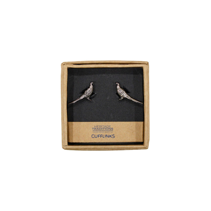 Heritage Traditions Cufflinks: Antique Silver Effect Metal