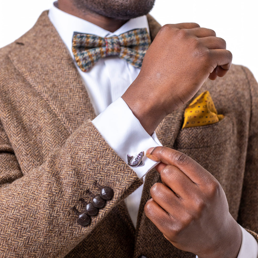 Heritage Traditions Cufflinks: Antique Silver Effect Metal