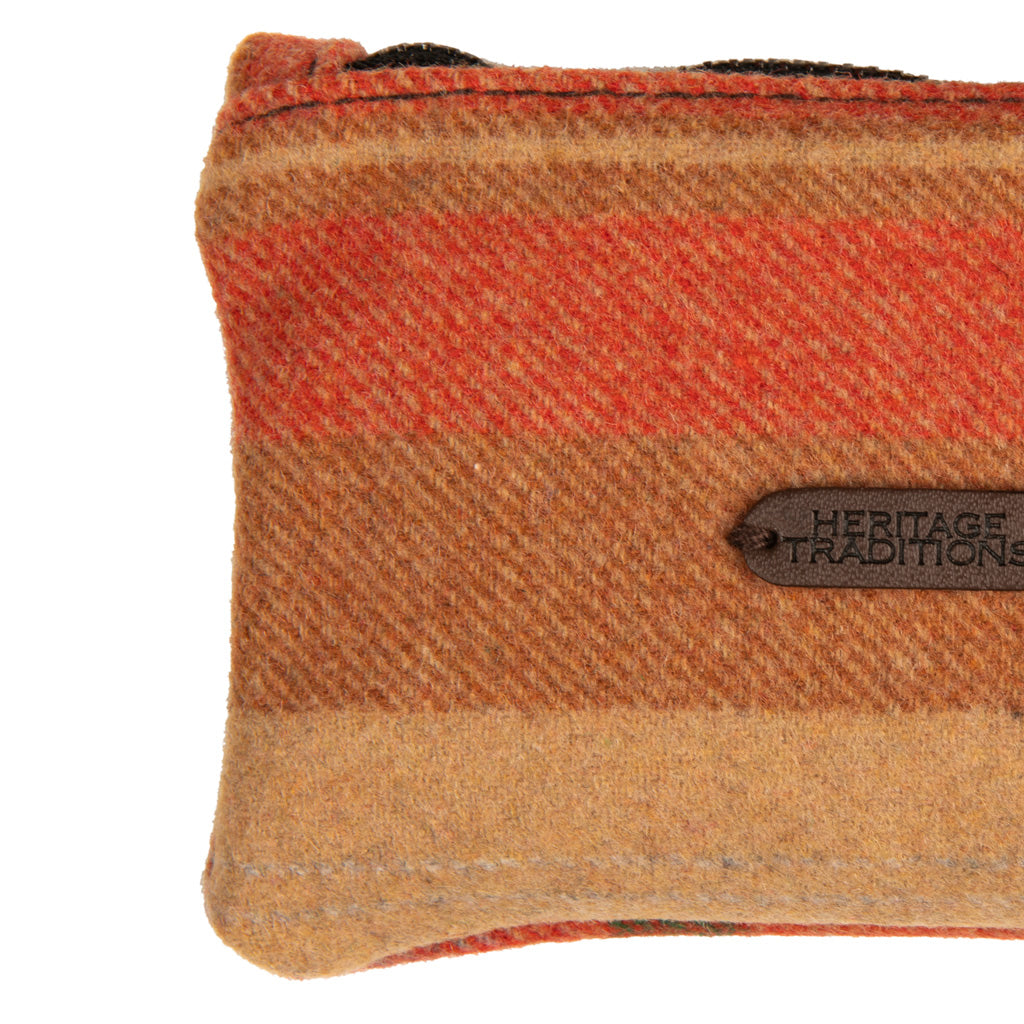 Heritage Traditions Wool Mix Tweed Coin Purse with Keyring Attachment