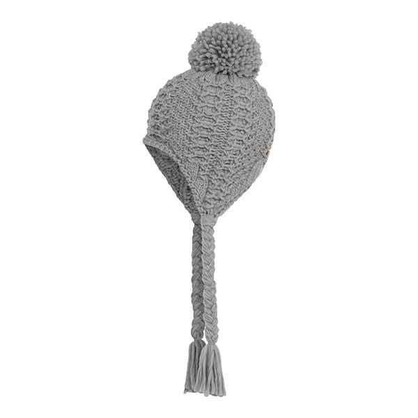 Honeycomb Knit Pom Pom Trapper Hat Stay Cozy & Chic with Honeycomb Knit Pom Pom Trapper Hat