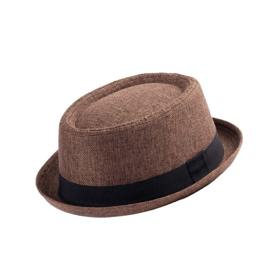 Doyle Straw Pork Pie Hat - Timeless Classic Style | Red Paisley Lining