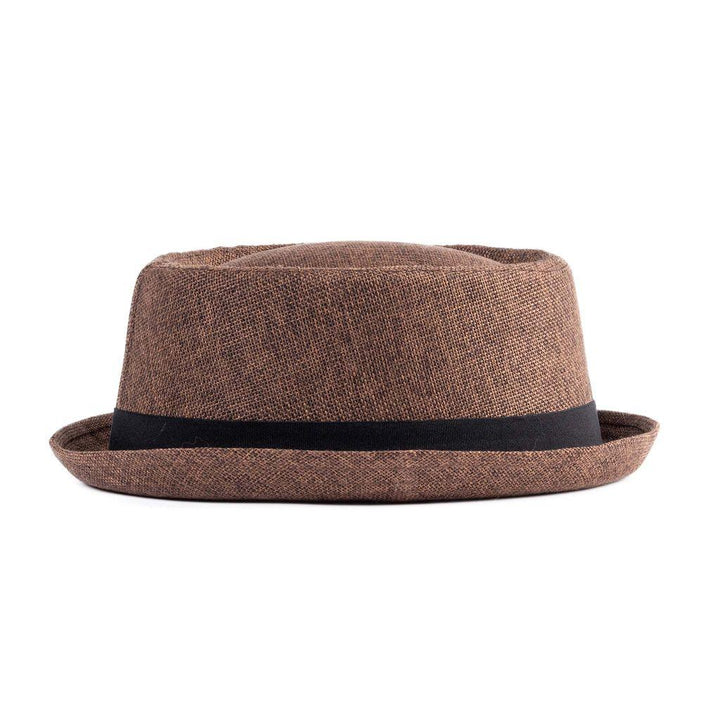 Doyle Straw Pork Pie Hat - Timeless Classic Style | Red Paisley Lining
