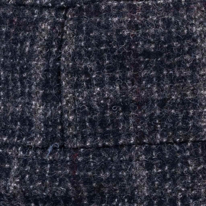  Unisex Tweed Military Cap with Adjustable Elastic Detail