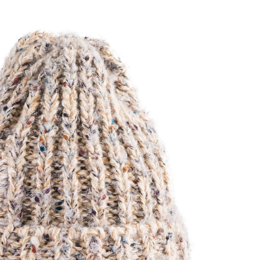 Donegal Chunky Fisherman Rib Beanie by Heritage Traditions