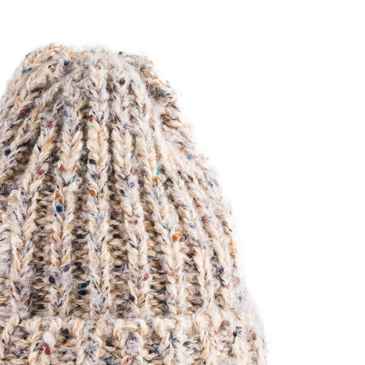 Donegal Chunky Fisherman Rib Beanie by Heritage Traditions