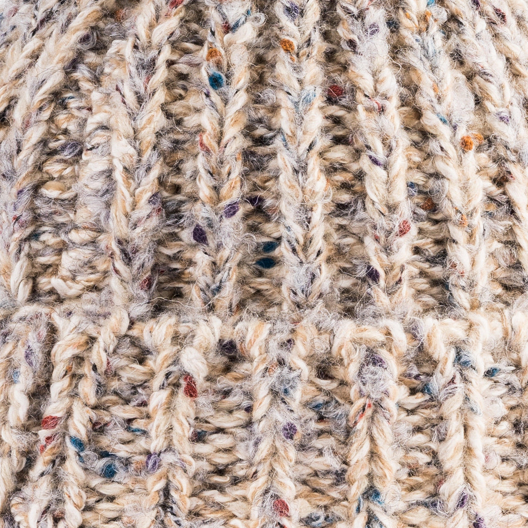 Donegal Chunky Fisherman Rib Beanie by Heritage Traditions