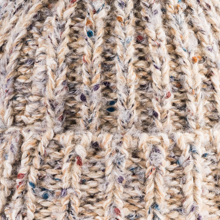 Donegal Chunky Fisherman Rib Beanie by Heritage Traditions