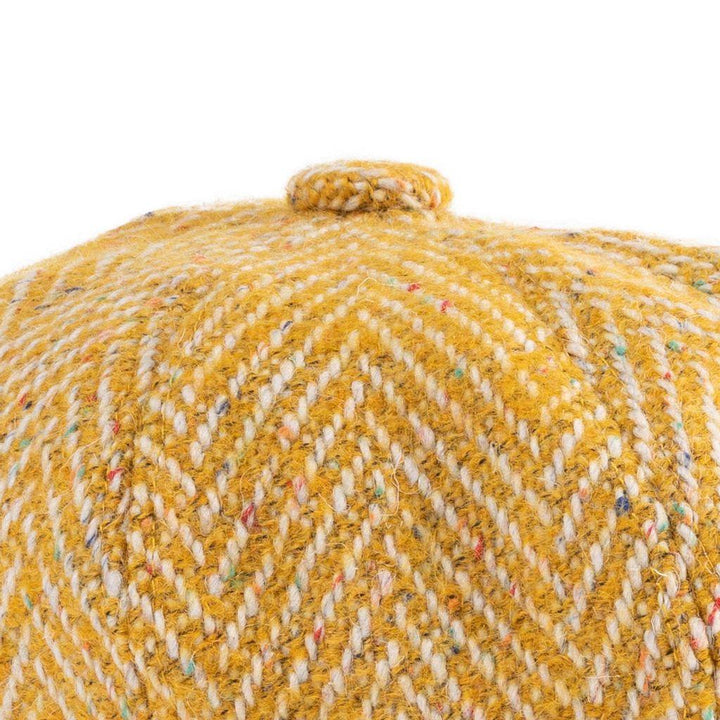 Donegal Herringbone Baker Boy Cap in Yellow | Heritage Traditions