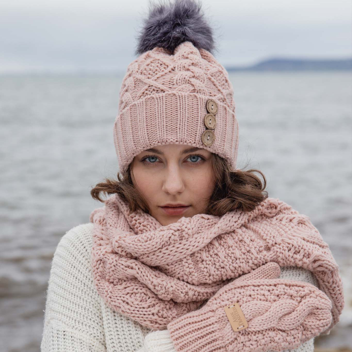 Aran Cable Knit Snood Aran Cable Knit Snood | Chunky Multi-Cable Design | Soft 3GG Knit