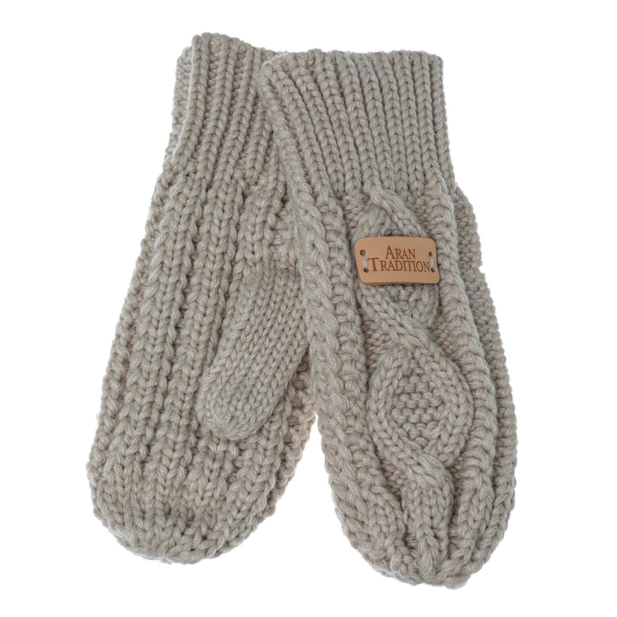 Aran Cable Knit Mittens Stay Cozy & Chic with Aran Cable Knit Mittens | Diamond Cable Design