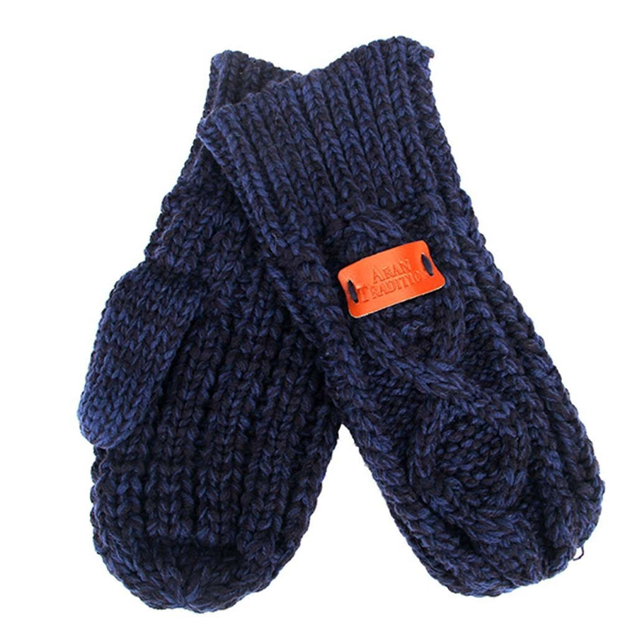 Aran Cable Knit Mittens Stay Cozy & Chic with Aran Cable Knit Mittens | Diamond Cable Design