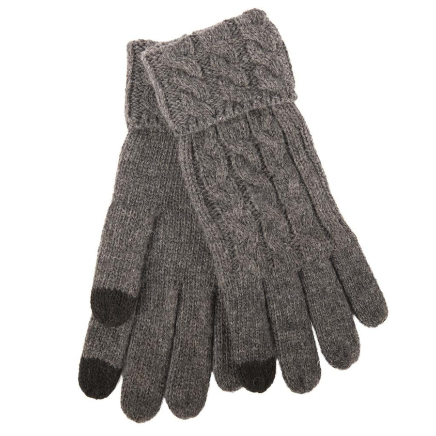 Aran Cable Cuff Fine Knit Gloves Stay Warm & Stylish with Aran Cable Cuff Fine Knit Gloves