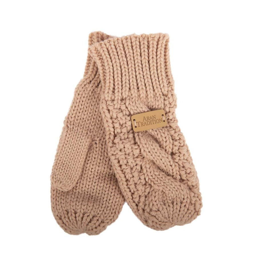 Aran Cable Knit Mittens Stay Cozy & Chic with Aran Cable Knit Mittens | Diamond Cable Design