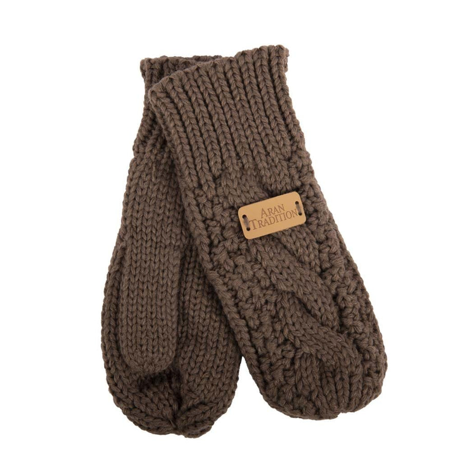 Aran Cable Knit Mittens Stay Cozy & Chic with Aran Cable Knit Mittens | Diamond Cable Design