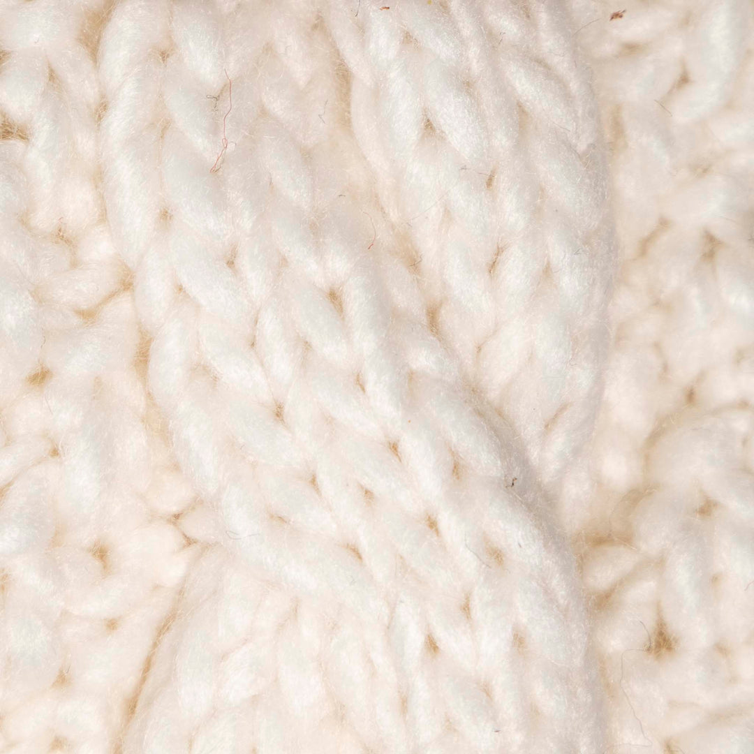 Aran Cable Fur Trim Mittens Stay Cozy & Luxurious with Aran Cable Fur Trim Mittens