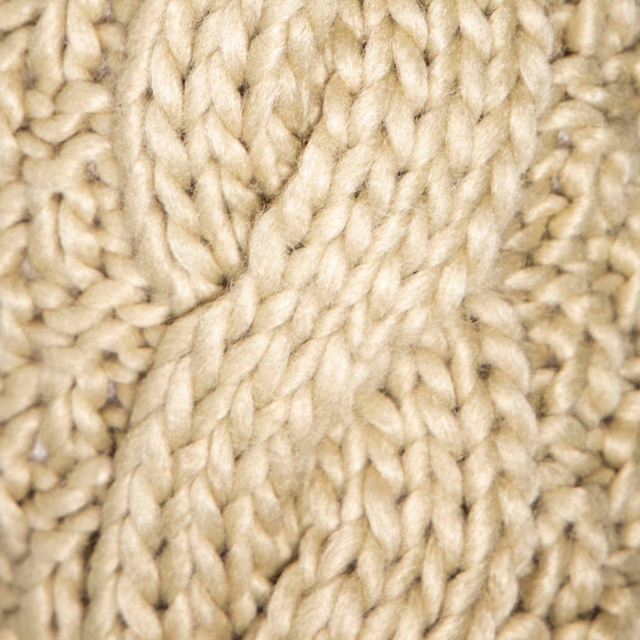 Aran Cable Fur Trim Mittens Stay Cozy & Luxurious with Aran Cable Fur Trim Mittens