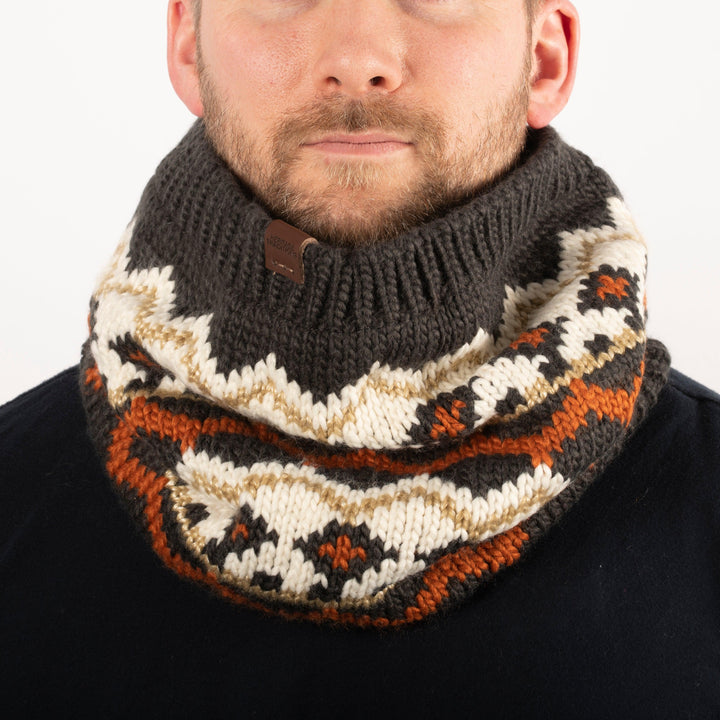 Chunky Fair-Isle Neckwarmer | Cozy Knit Snood | Winter Accessories