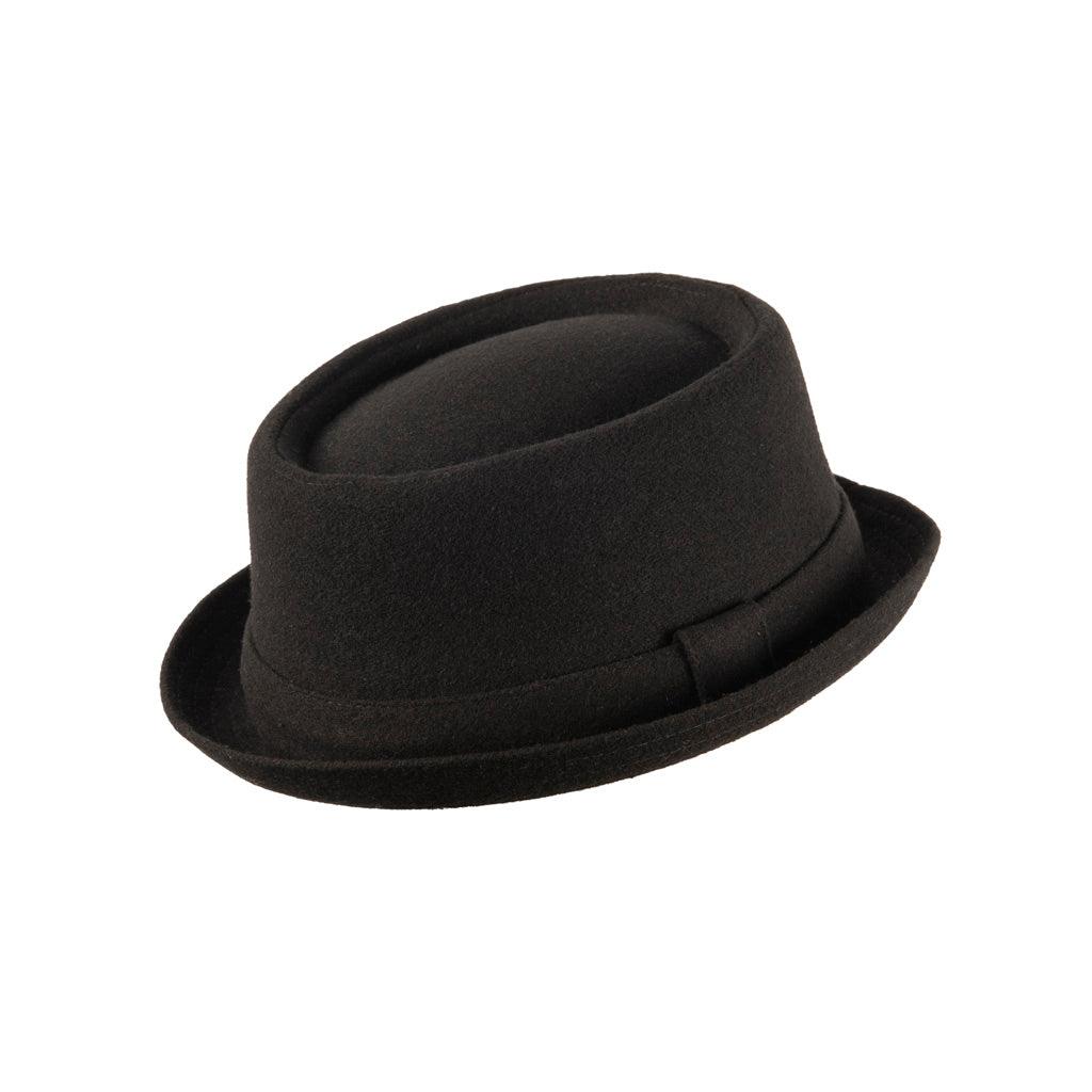 Doyle Felt Pork Pie Black - Timeless Classic Hat | Jazz-Inspired Style