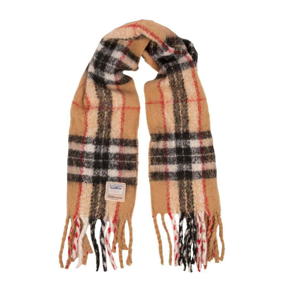 Soft Touch Tartan Mohair Look Blanket Scarf at Heritage Traditions