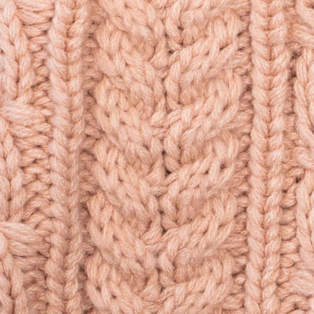 Aran Cable Button Wrap Scarf 