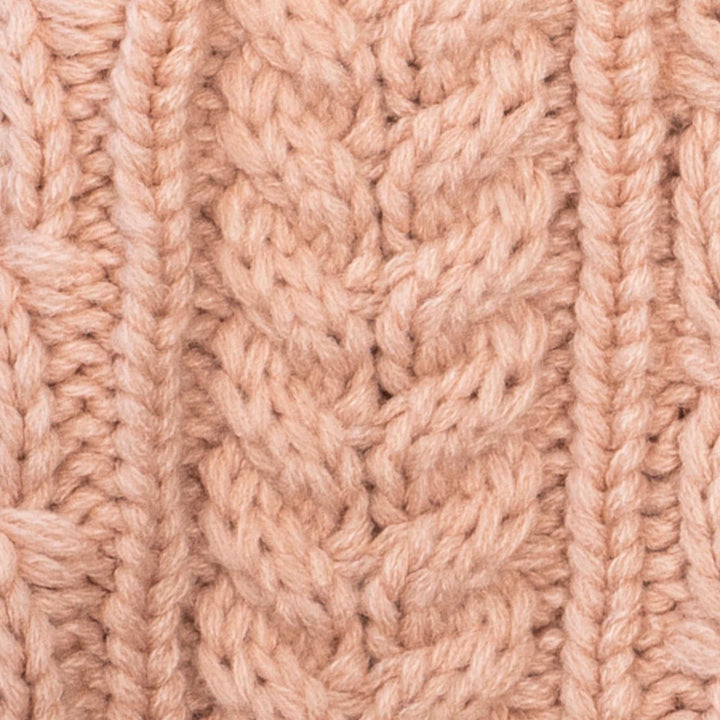 Aran Cable Button Wrap Scarf 